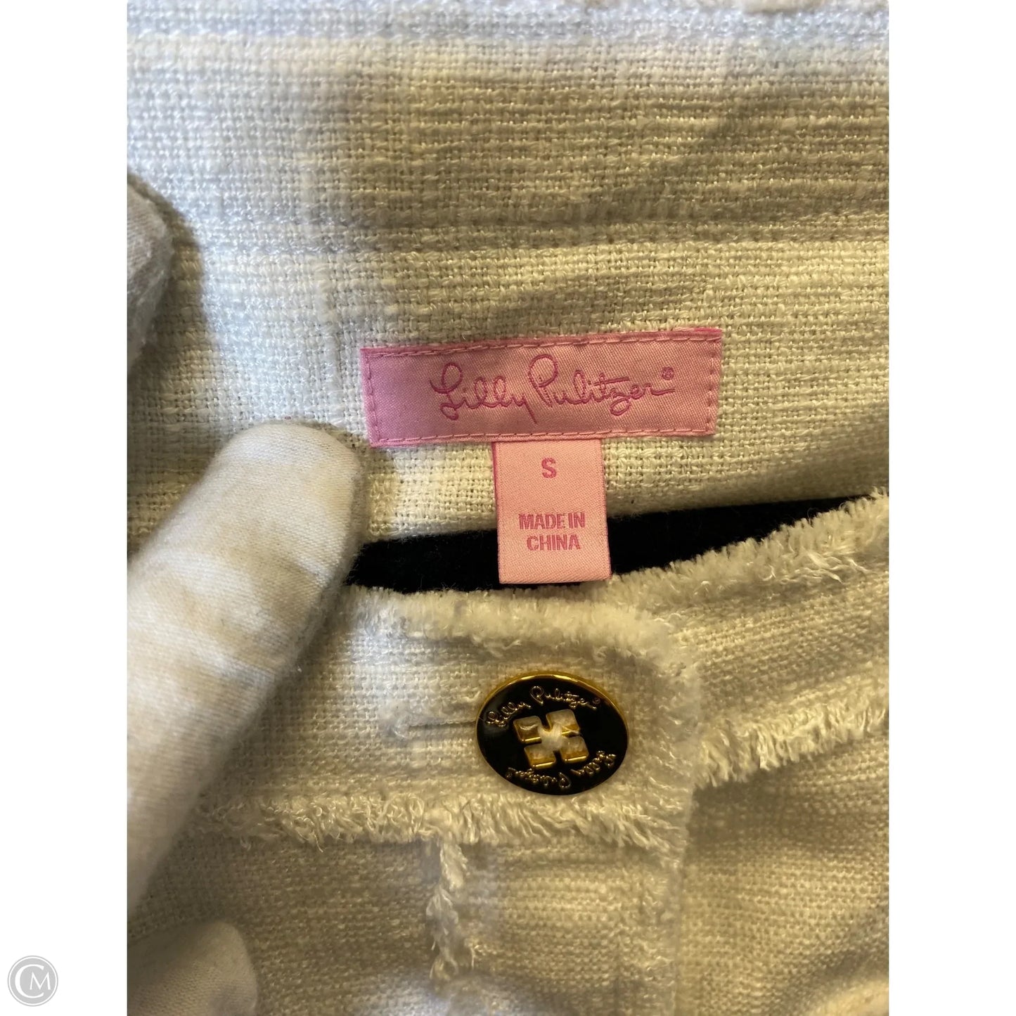Jacket Designer By Lilly Pulitzer In White, Size: S