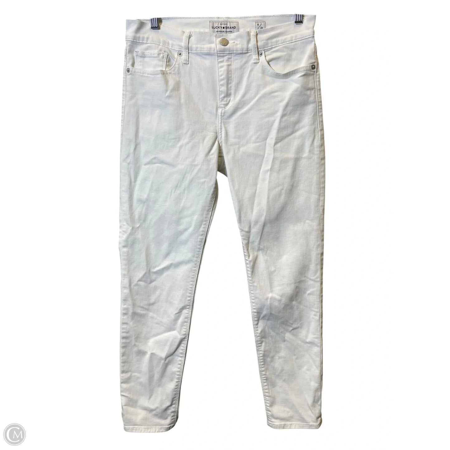 Jeans Skinny By Lucky Brand In White, Size: 8
