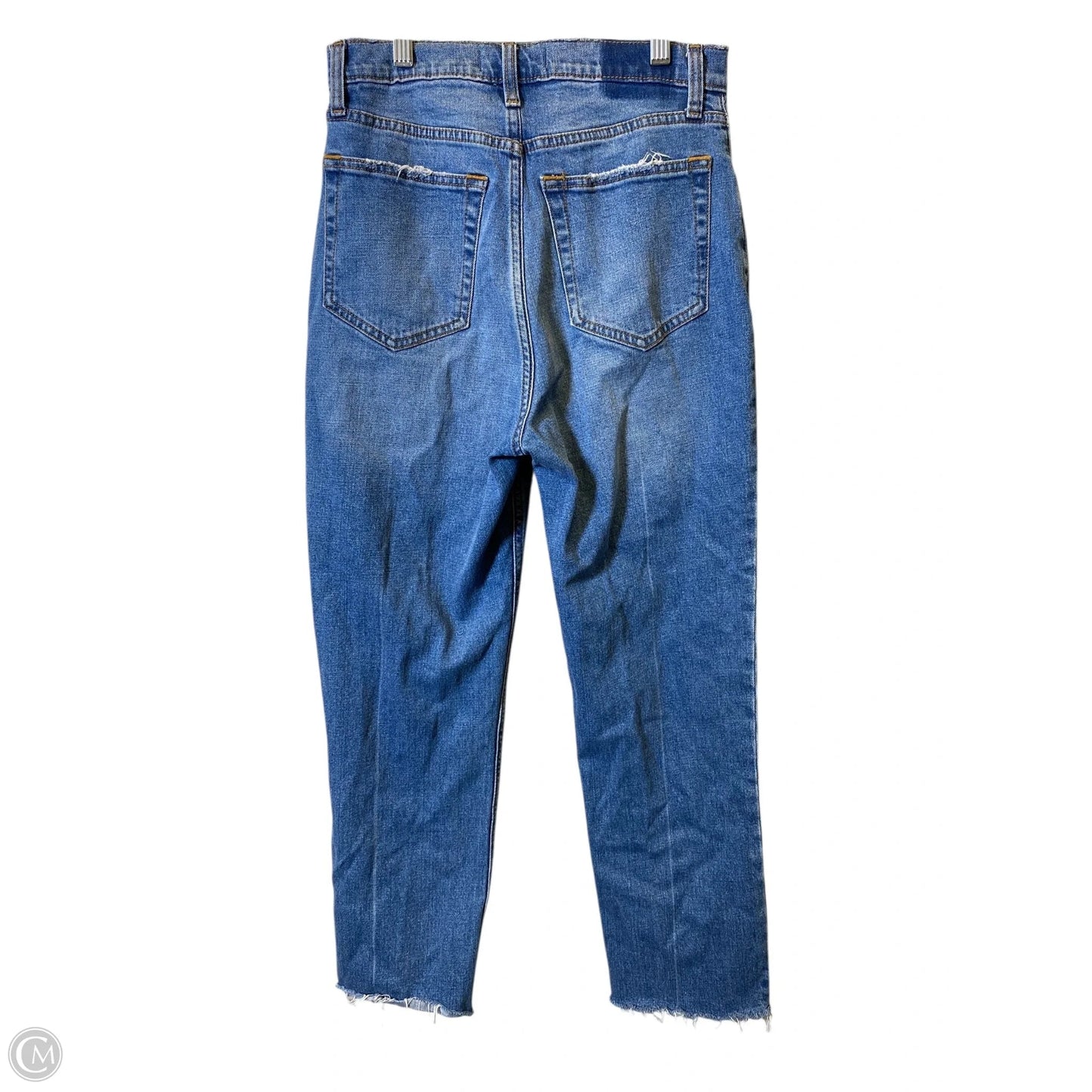 Jeans Straight By Abercrombie And Fitch In Blue Denim, Size: 6