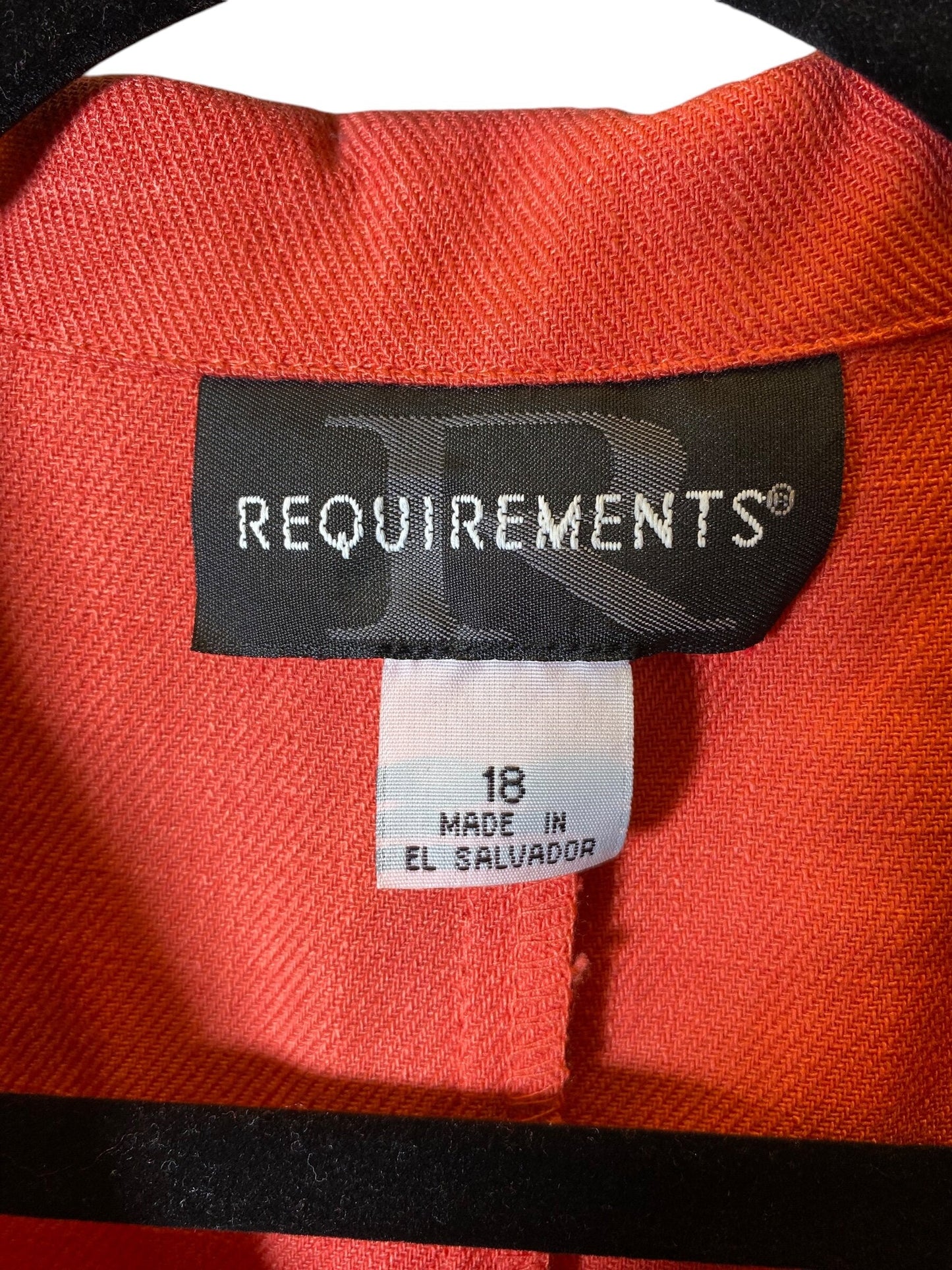Jacket Shirt By Requirements Size: 1x