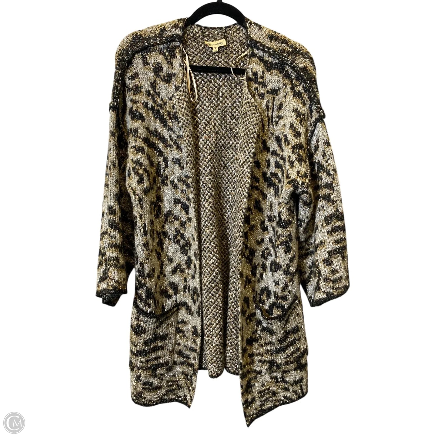 Cardigan By Democracy In Animal Print, Size: M