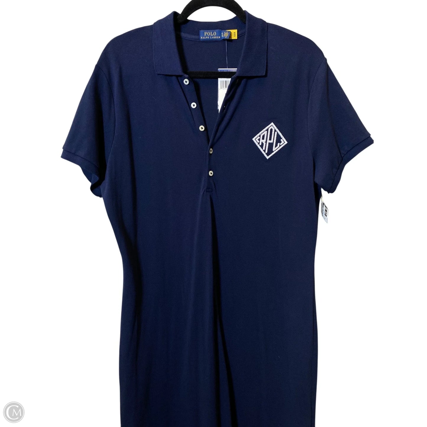 Dress Casual Maxi By Polo Ralph Lauren In Navy, Size: Xl