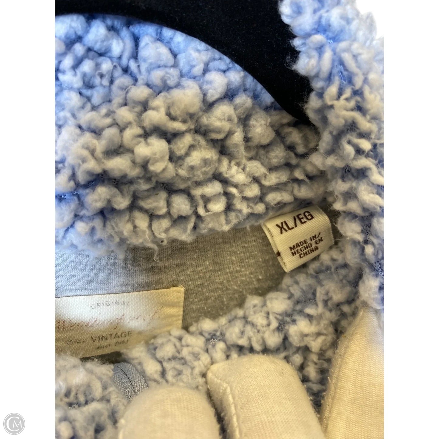 Sweatshirt Collar By Weatherproof In Blue, Size: Xl