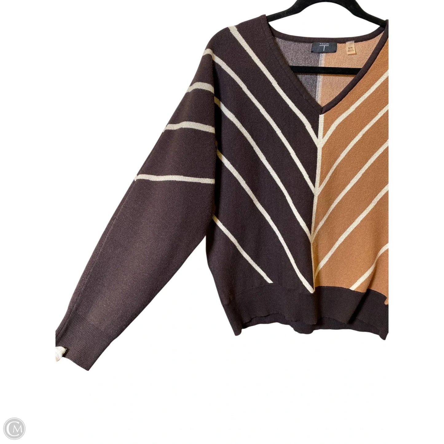 Sweater By Tahari In Multi-colored, Size: Xl