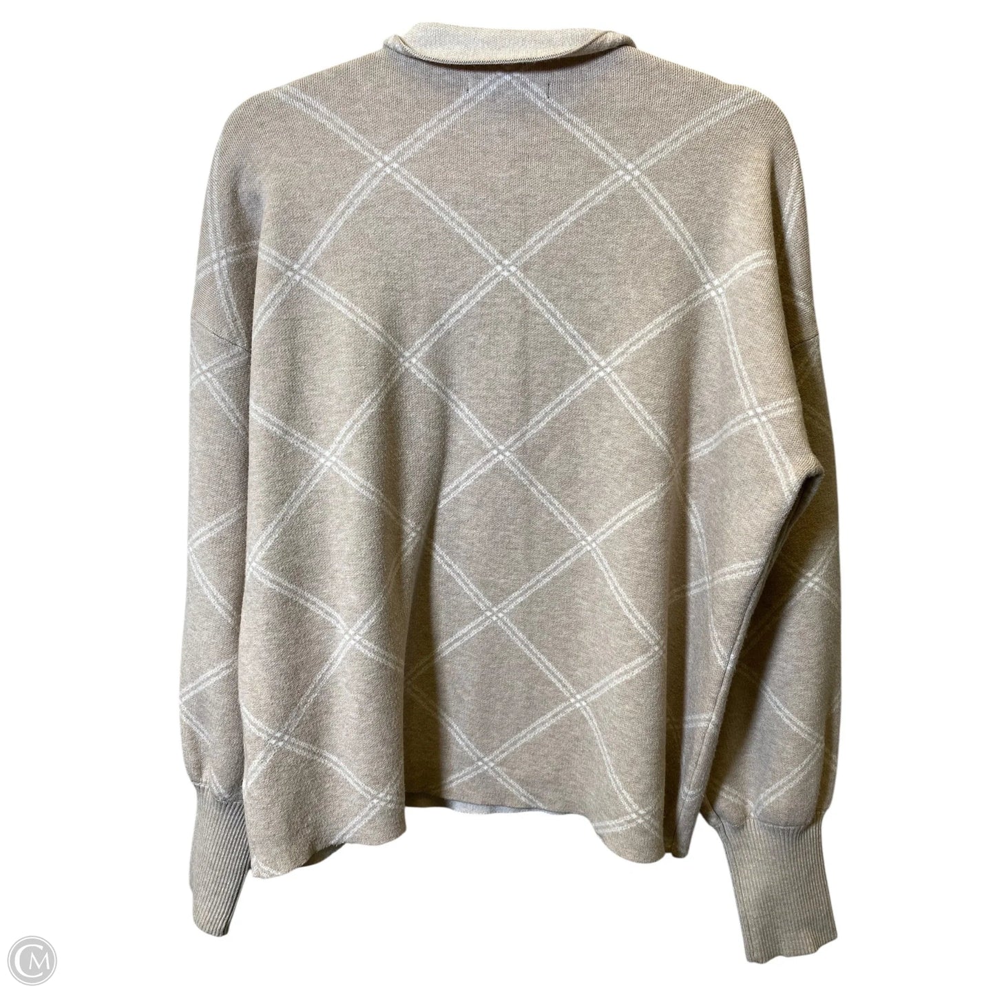 Sweater By Tahari In Beige, Size: Xl