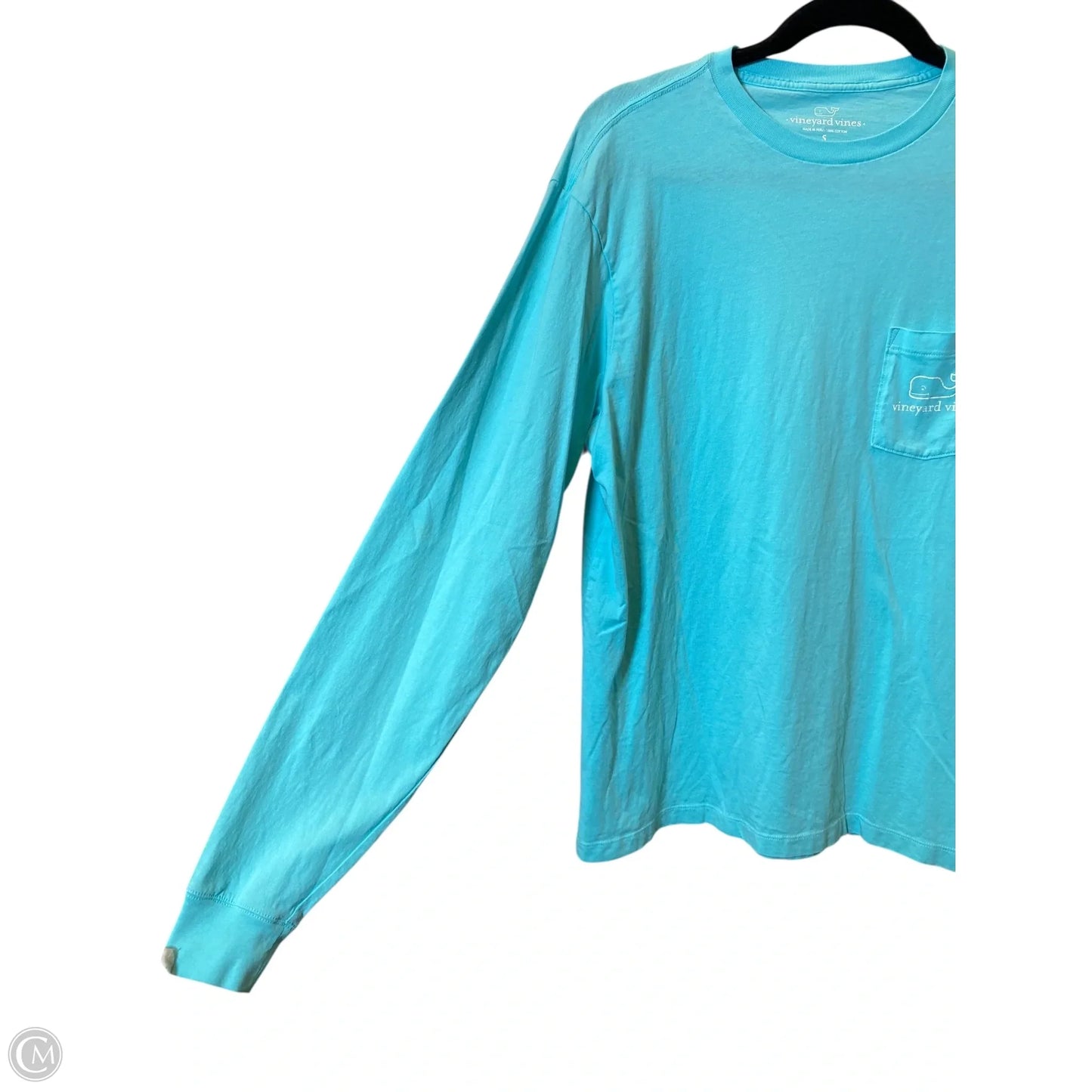 Top Long Sleeve By Vineyard Vines In Teal, Size: S