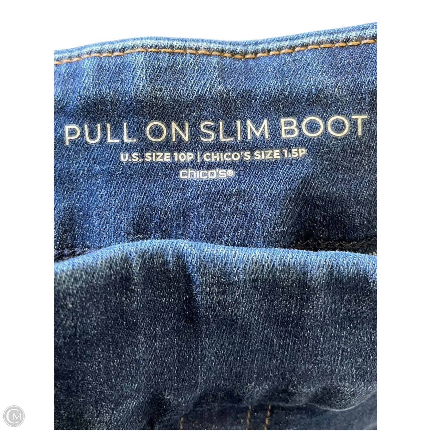 Jeans Wide Leg By Chicos In Blue Denim, Size: 10