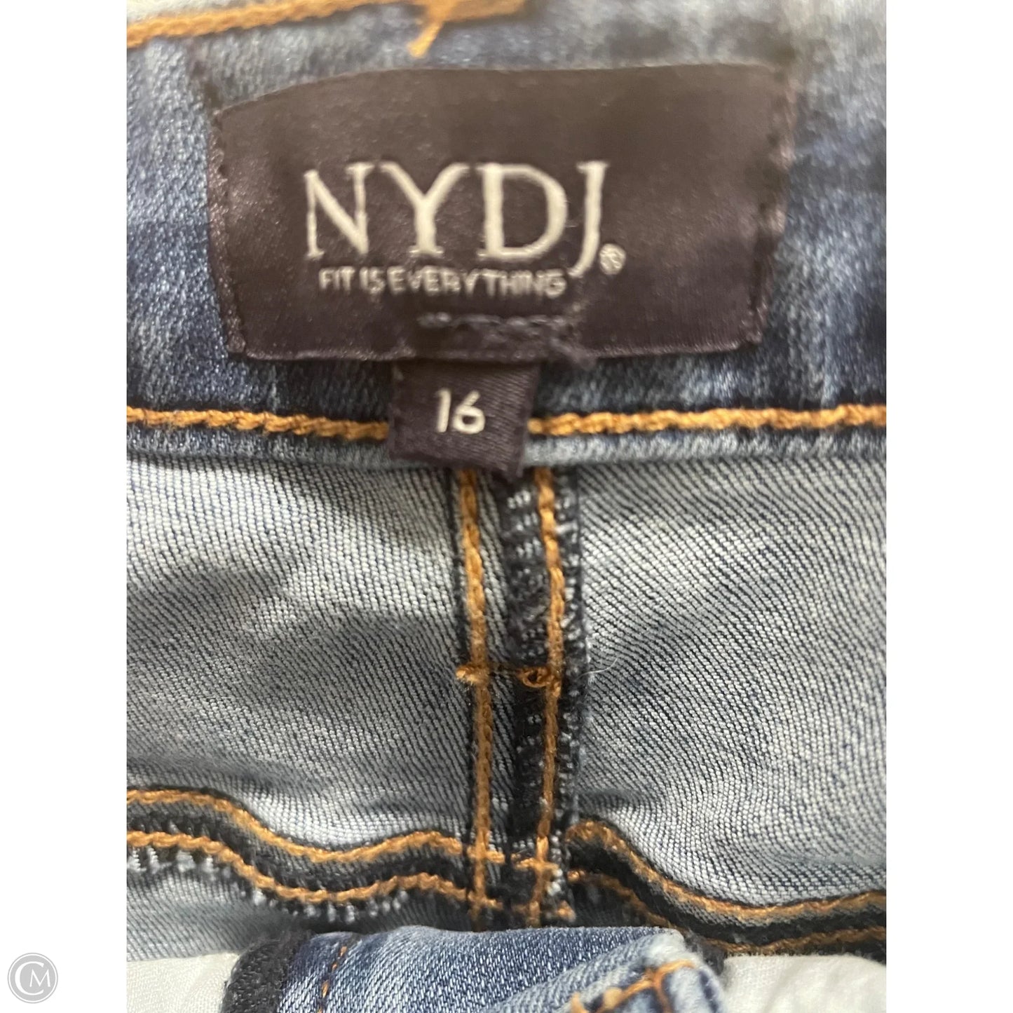 Jeans Wide Leg By Clothes Mentor In Blue Denim, Size: 16