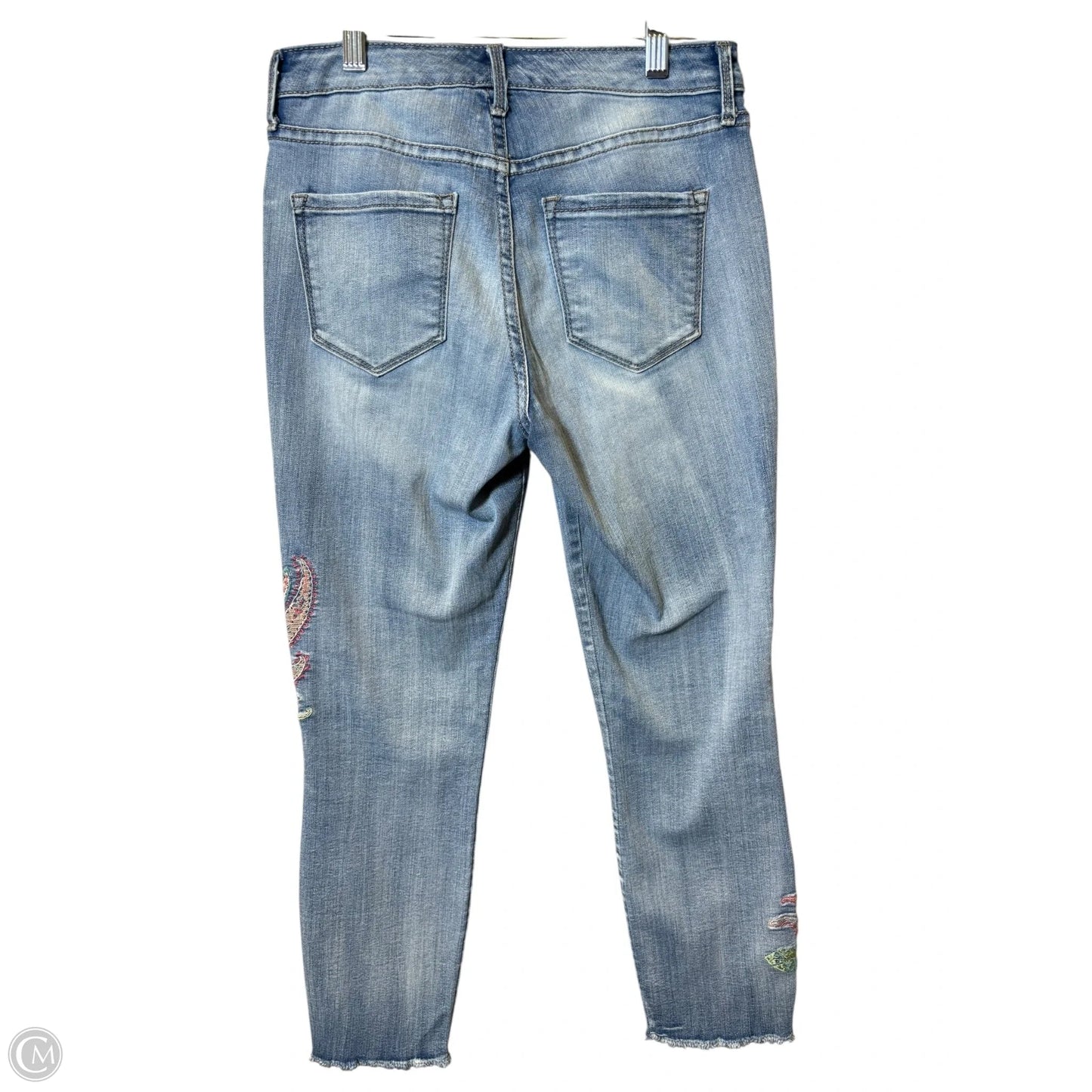 Jeans Straight By Nine West In Blue Denim, Size: 4