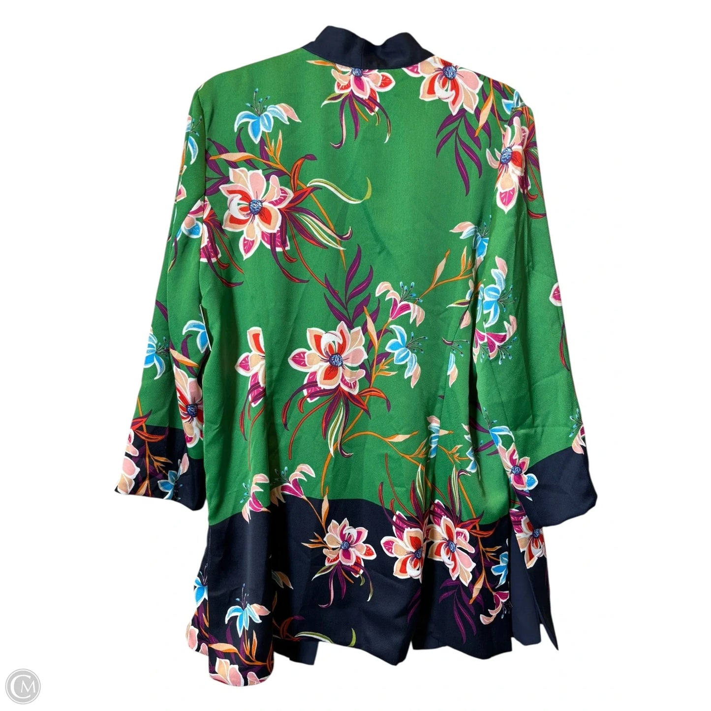 Kimono By Chicos In Floral Print, Size: L
