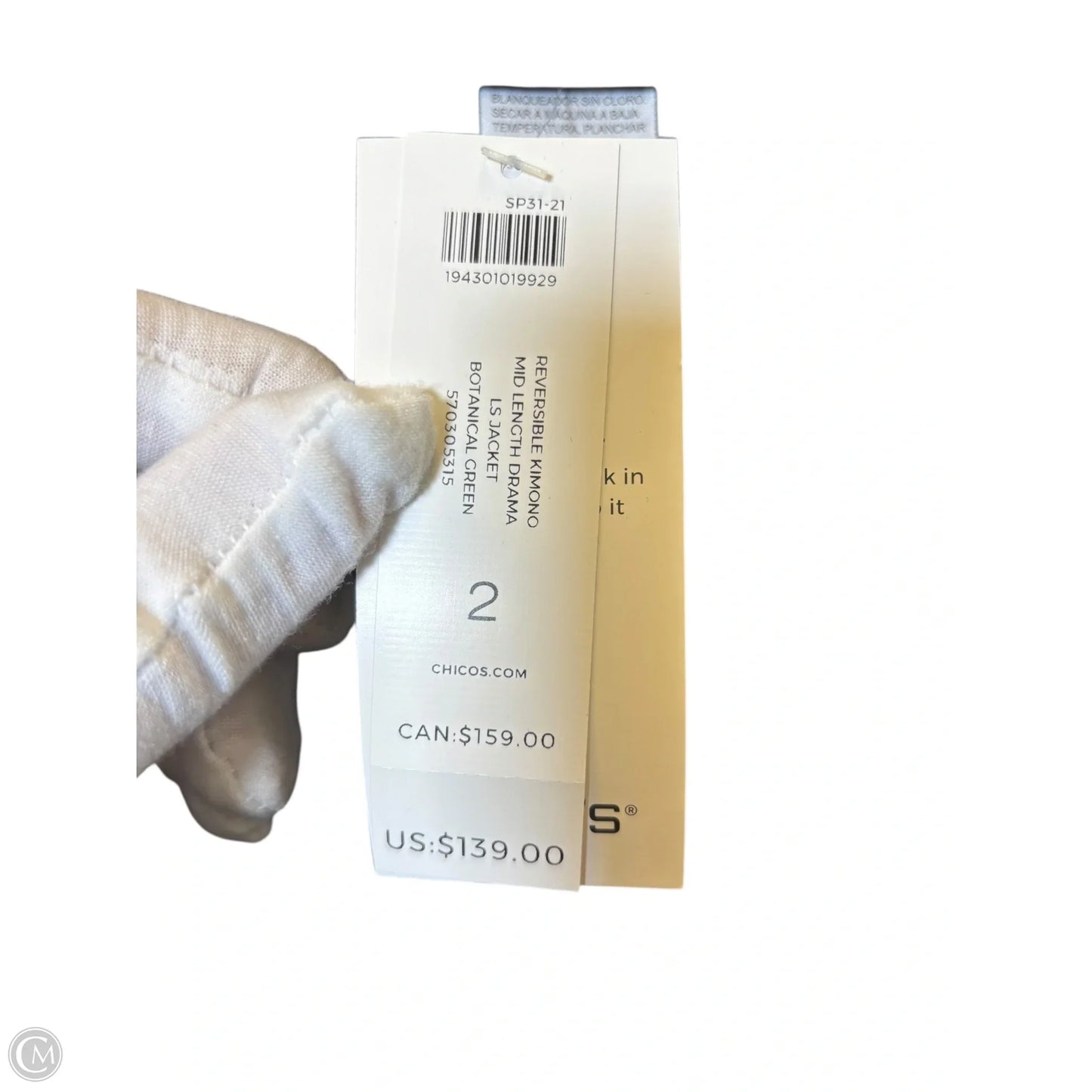 Kimono By Chicos In Floral Print, Size: L