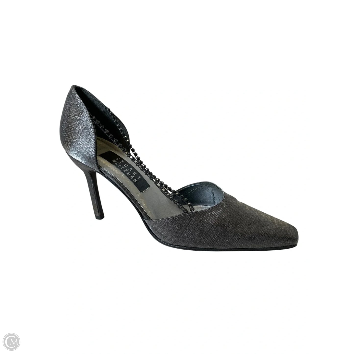 Shoes Designer By Stuart Weitzman In Silver, Size: 8