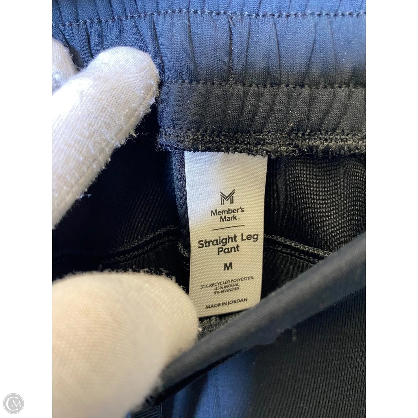 Pants Set 2pc By Members Mark In Black, Size: M