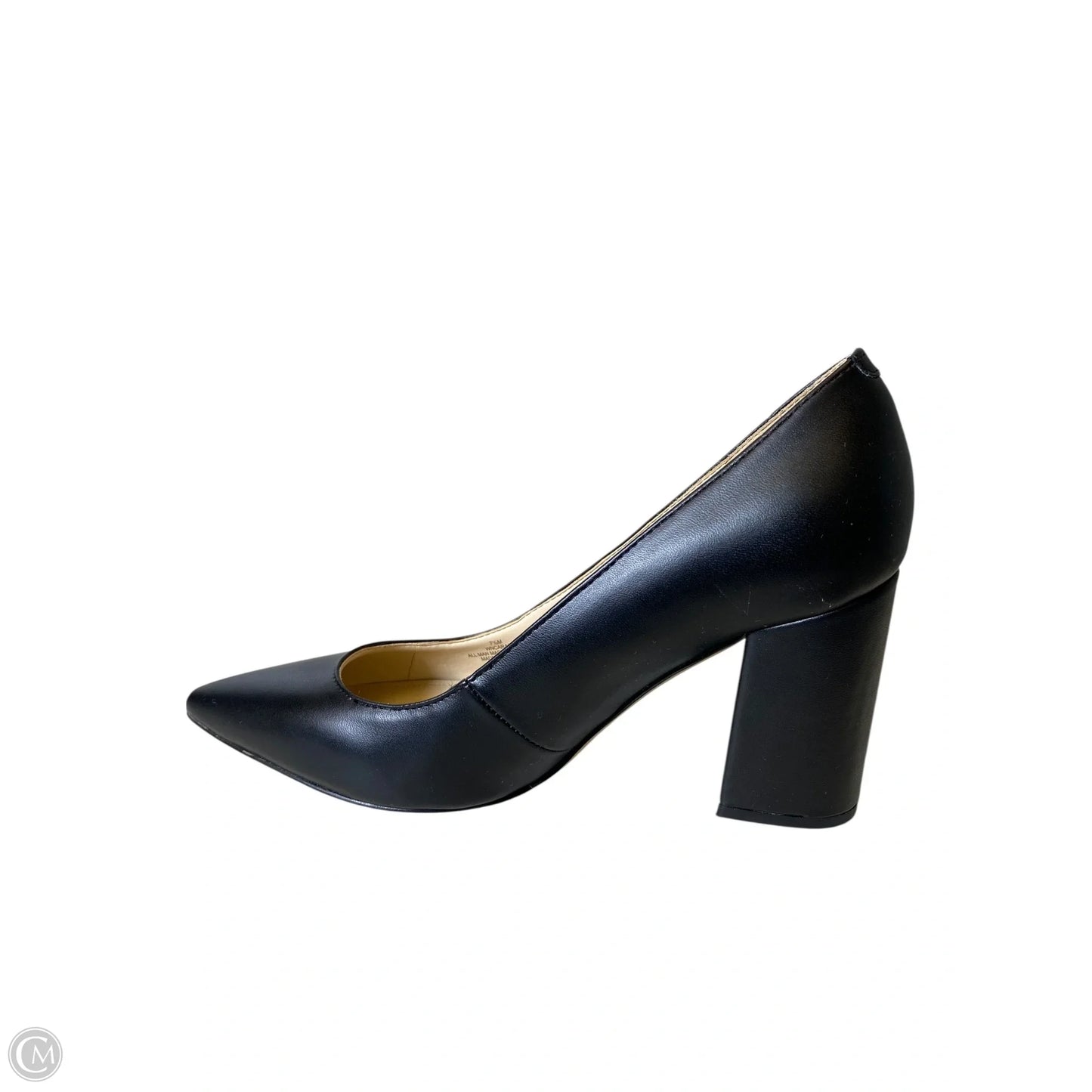 Shoes Heels Block By Nine West In Black, Size: 7.5