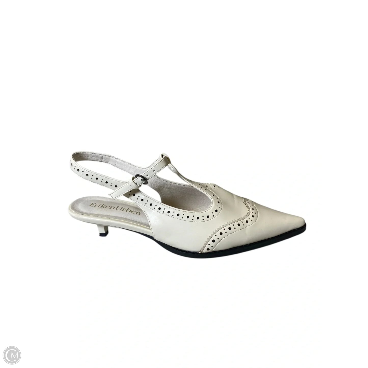 Shoes Heels Kitten By Clothes Mentor In Cream, Size: 8.5