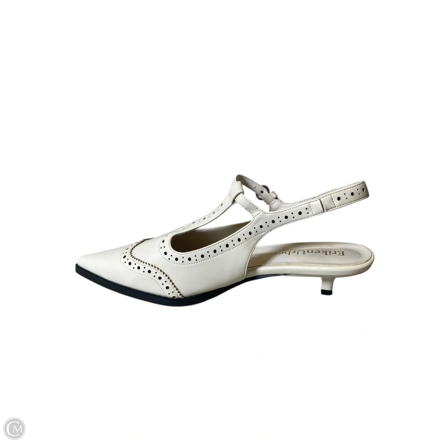 Shoes Heels Kitten By Clothes Mentor In Cream, Size: 8.5