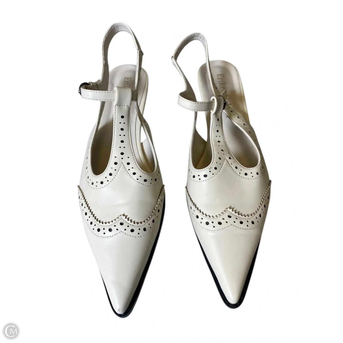 Shoes Heels Kitten By Clothes Mentor In Cream, Size: 8.5
