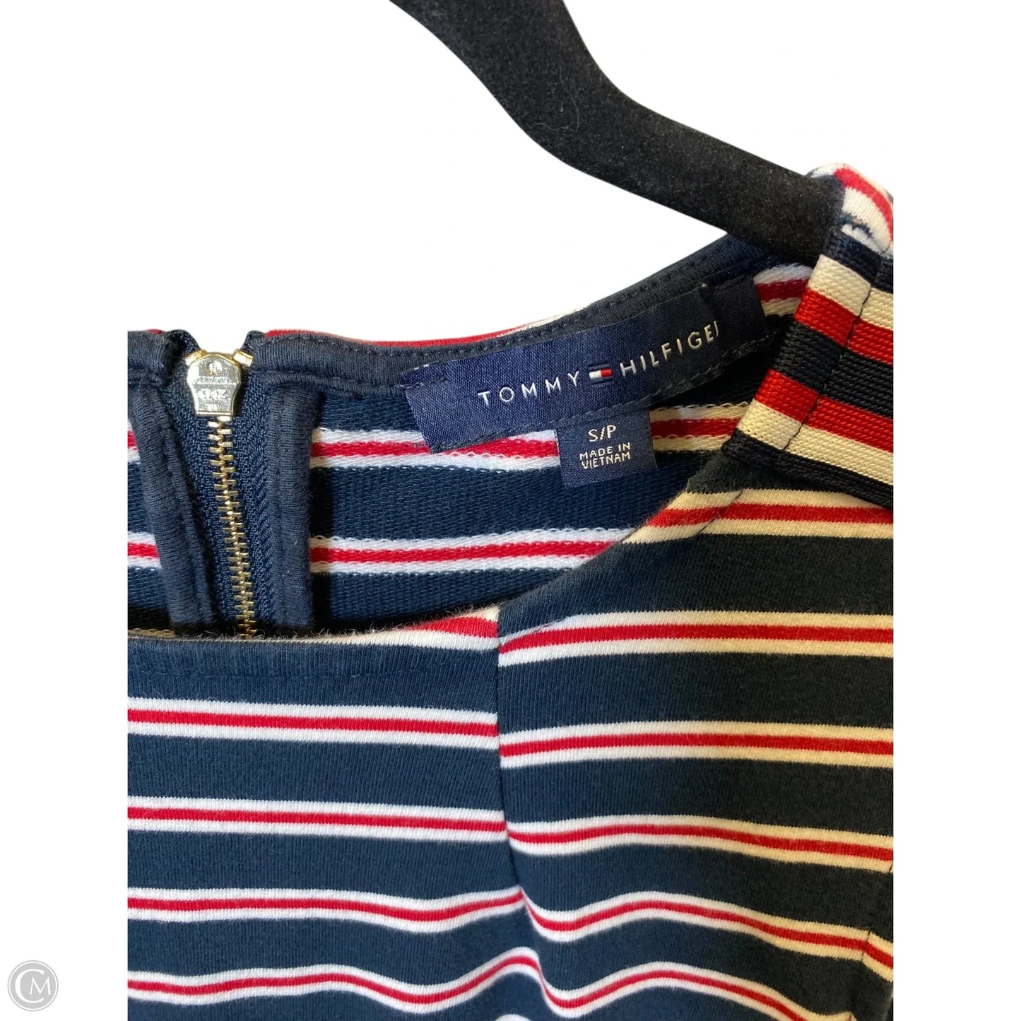Dress Casual Midi By Tommy Hilfiger In Striped Pattern, Size: S