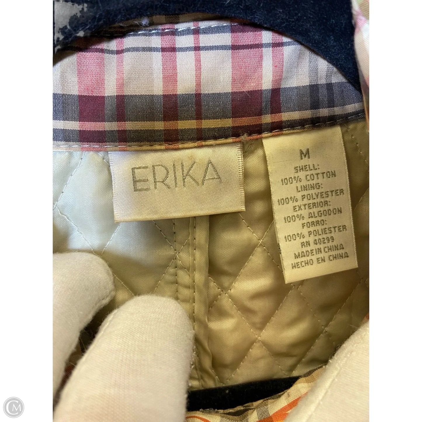 Vest Puffer & Quilted By Clothes Mentor In Plaid Pattern, Size: M