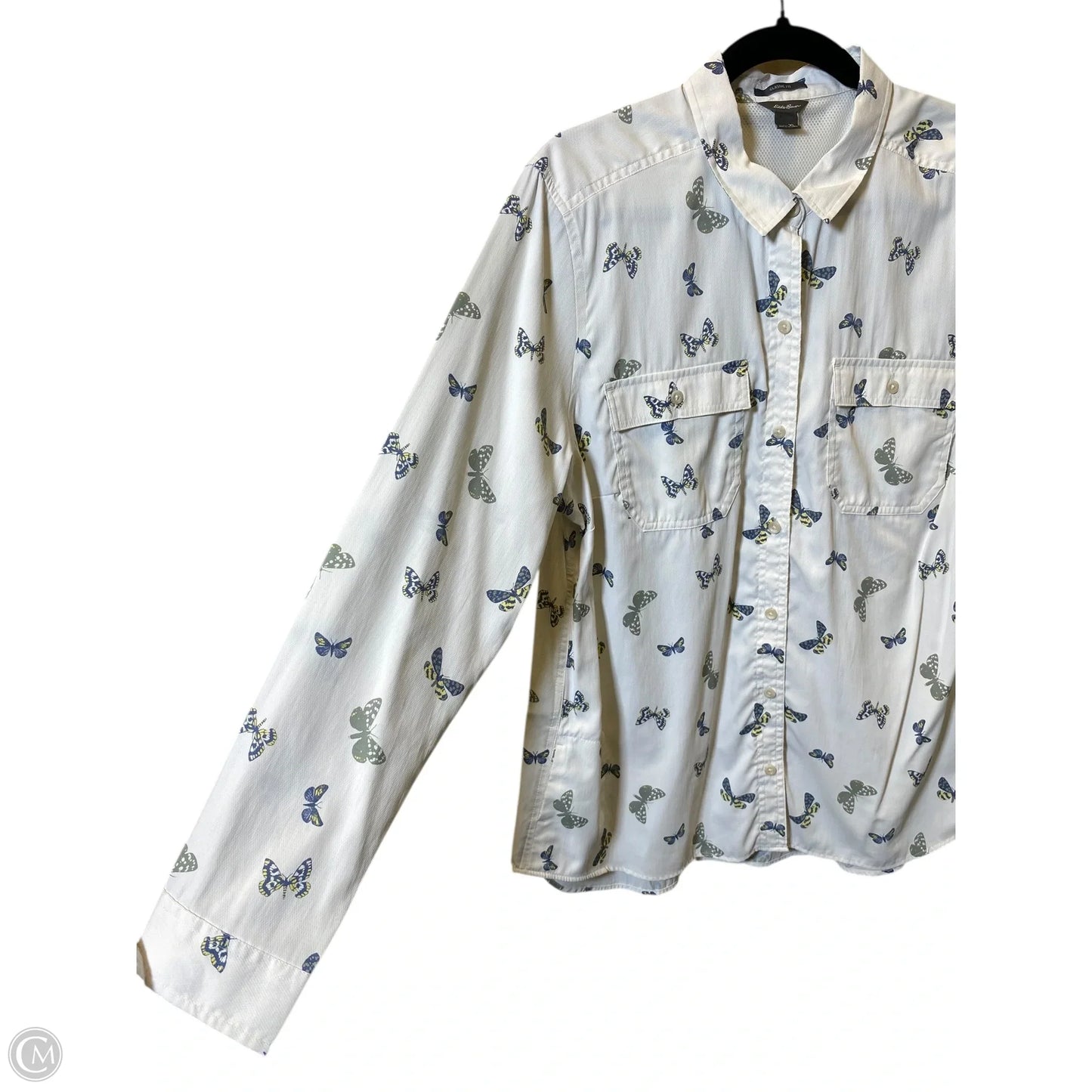 Top Long Sleeve By Eddie Bauer In Multi-colored, Size: Xl