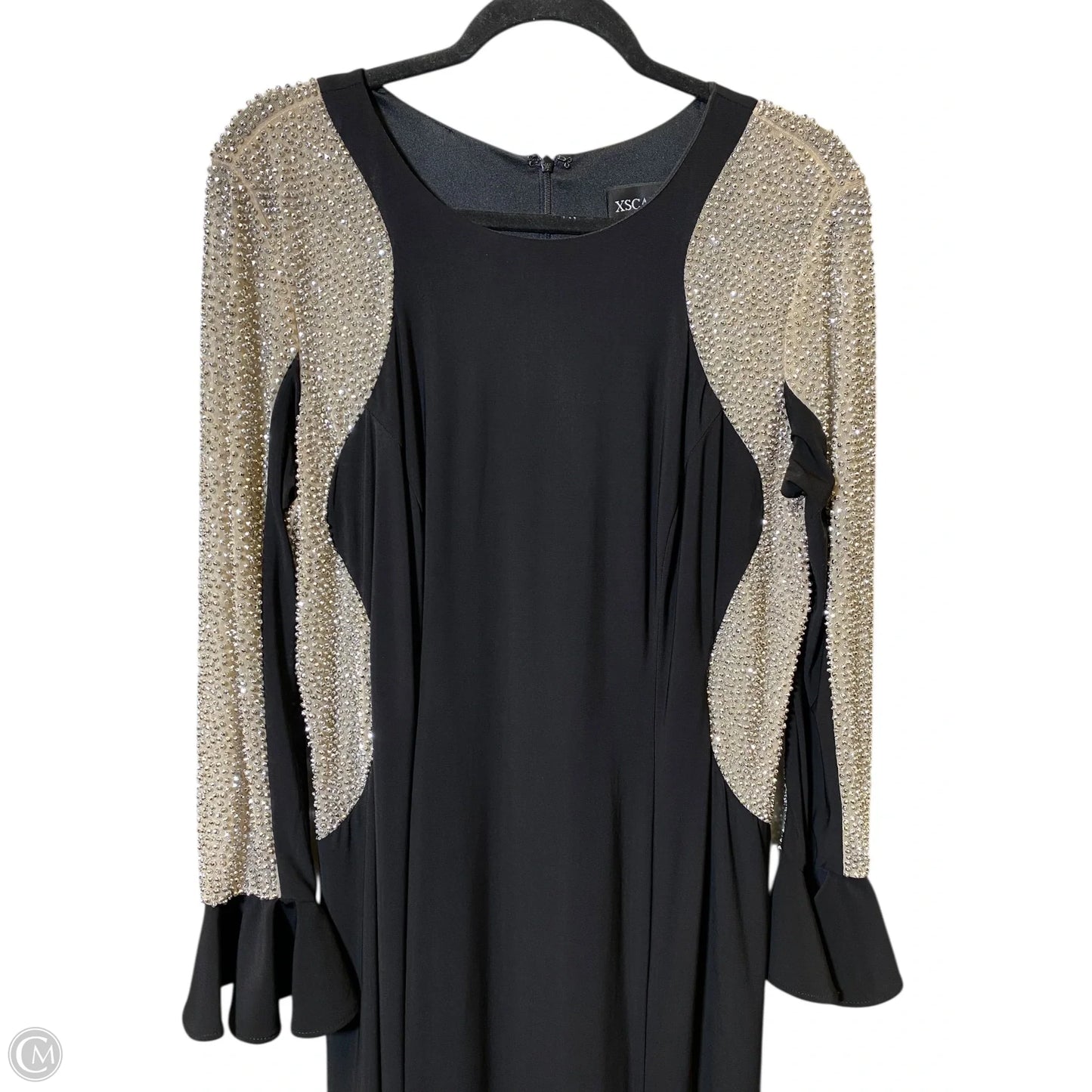 Dress Designer By Xscape In Black & Silver, Size: 14W