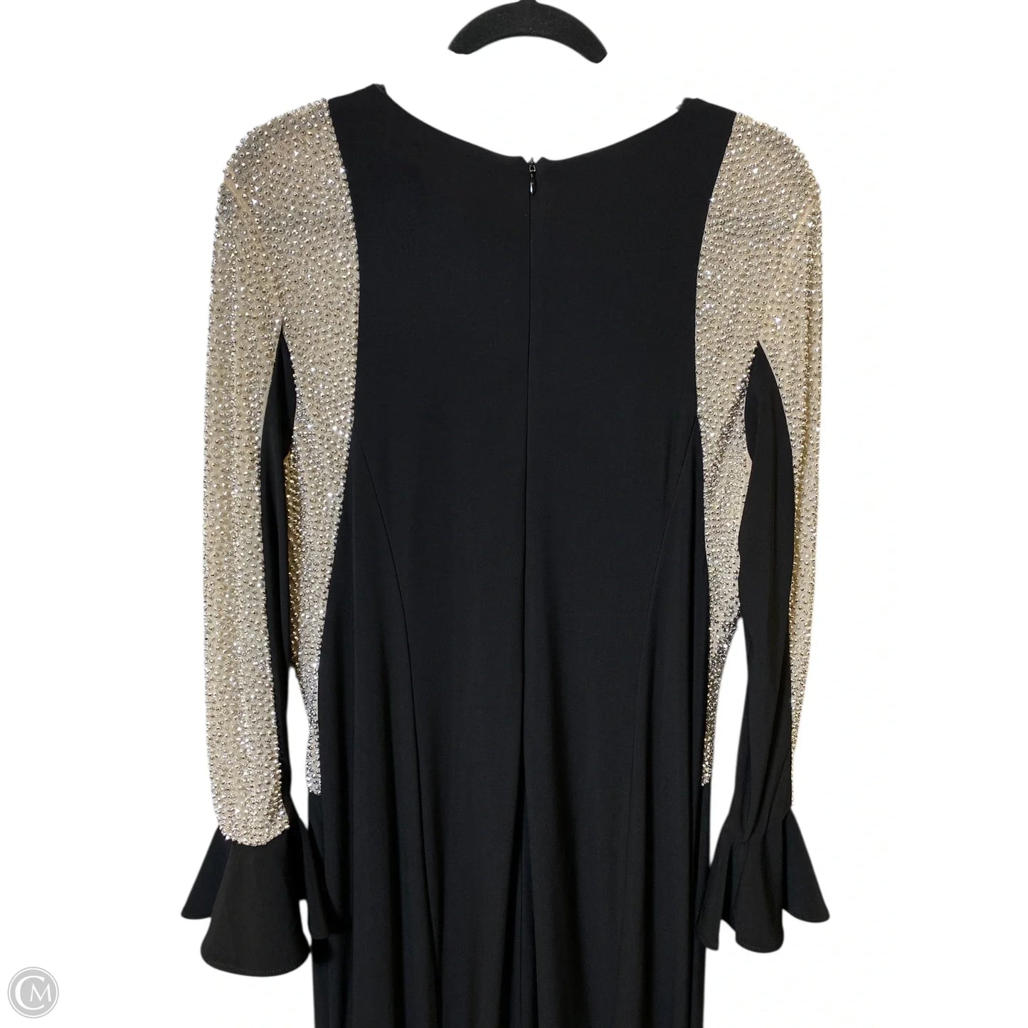 Dress Designer By Xscape In Black & Silver, Size: 14W