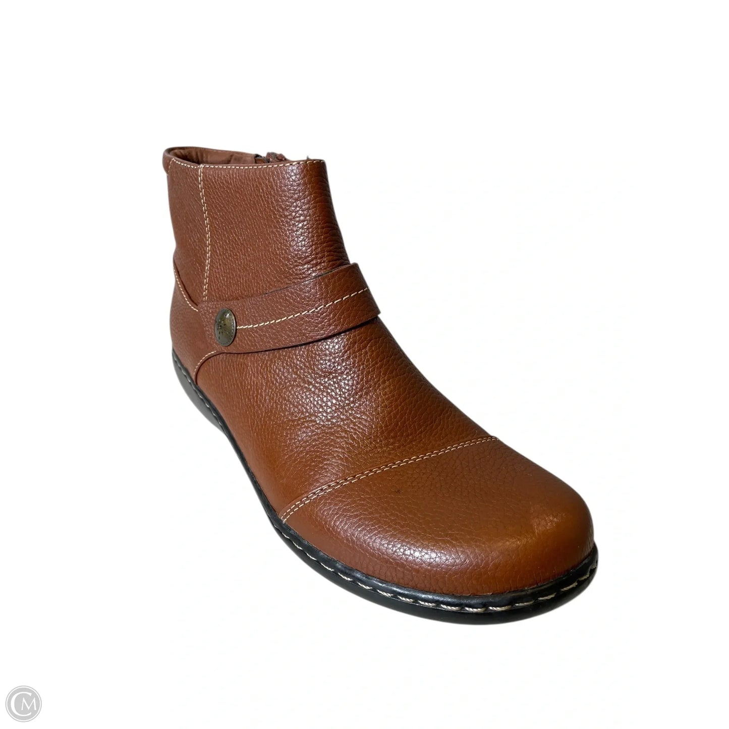 Shoes Flats By Clarks In Brown, Size: 9