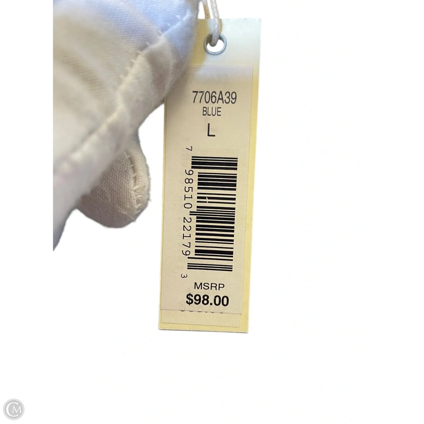 Blouse Long Sleeve By Max Studio In Navy, Size: L