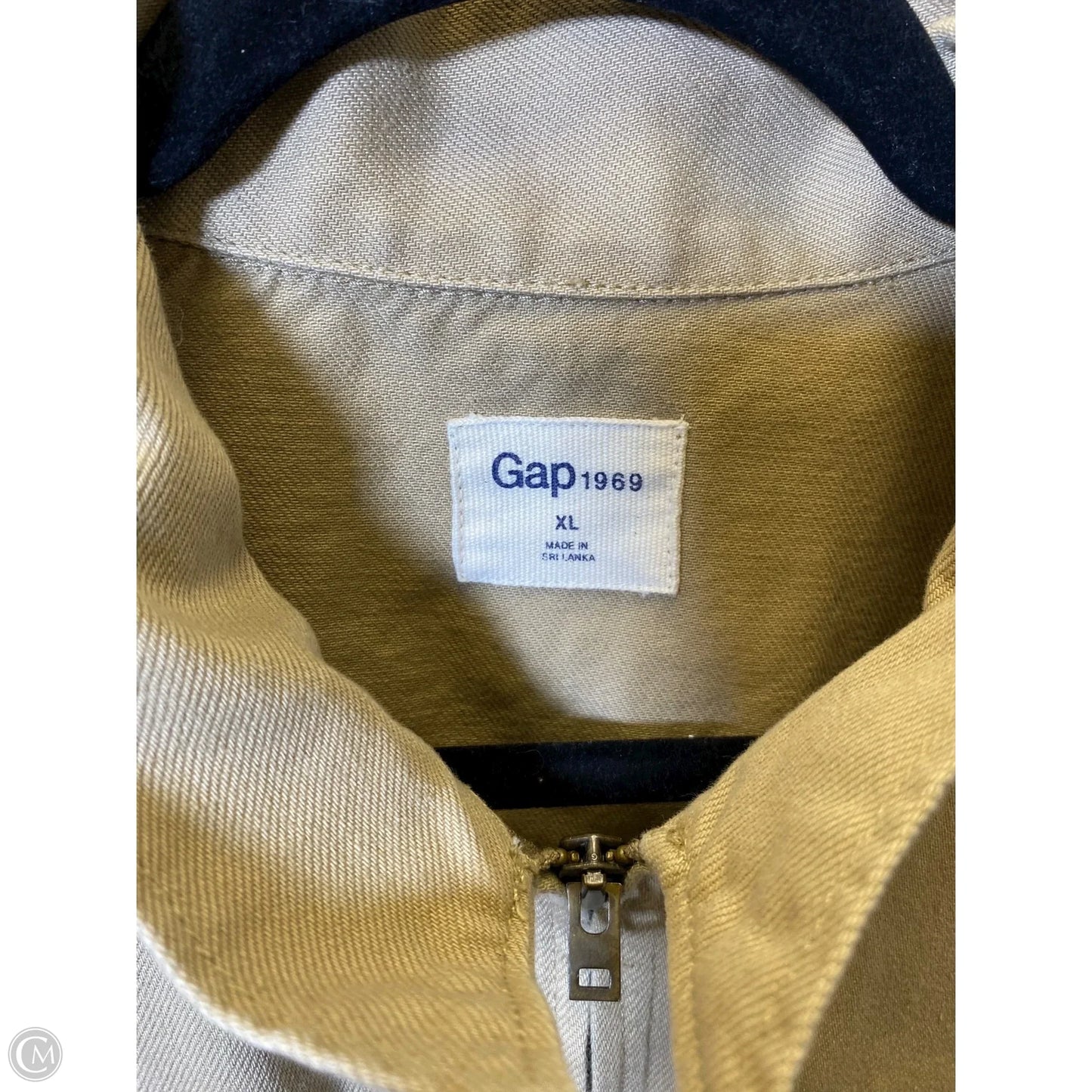 Jacket Denim By Gap In Beige, Size: Xl