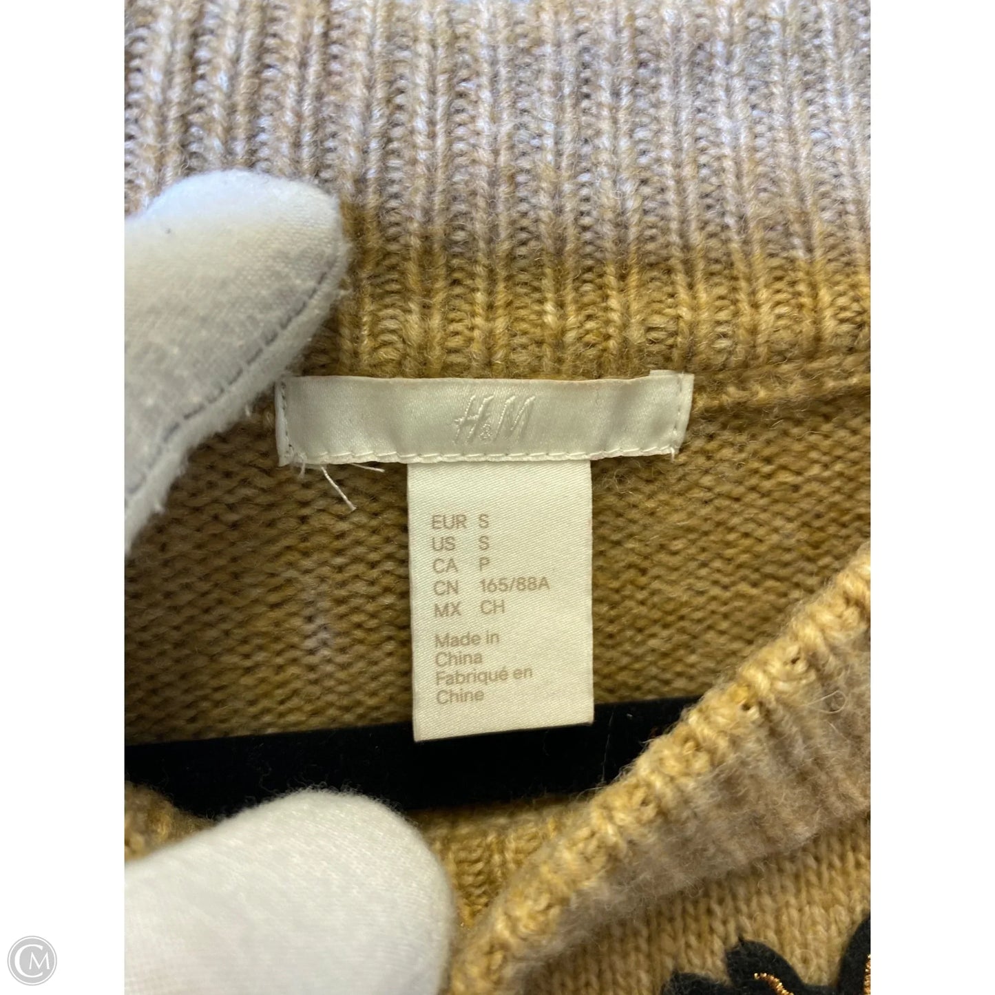 Sweater By H&m In Tan, Size: S