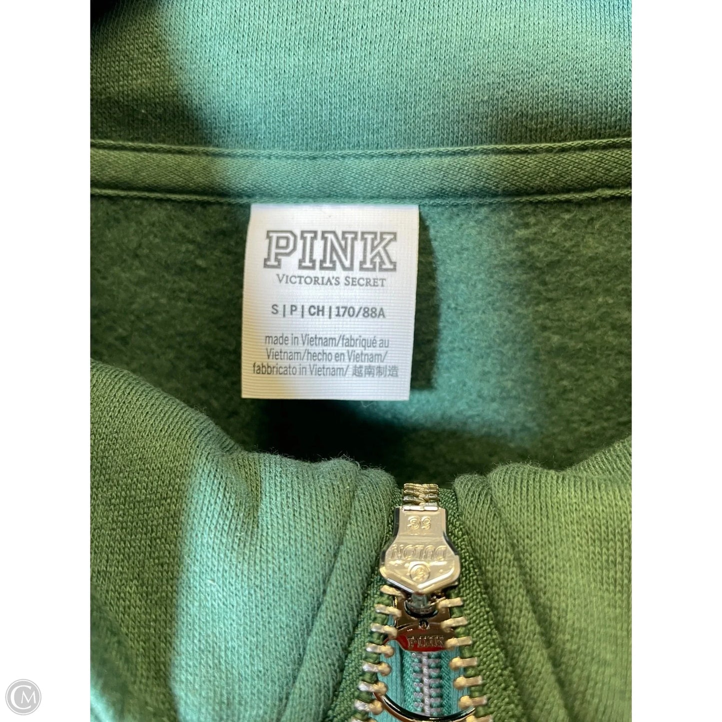 Sweatshirt Crewneck By Pink In Green, Size: S