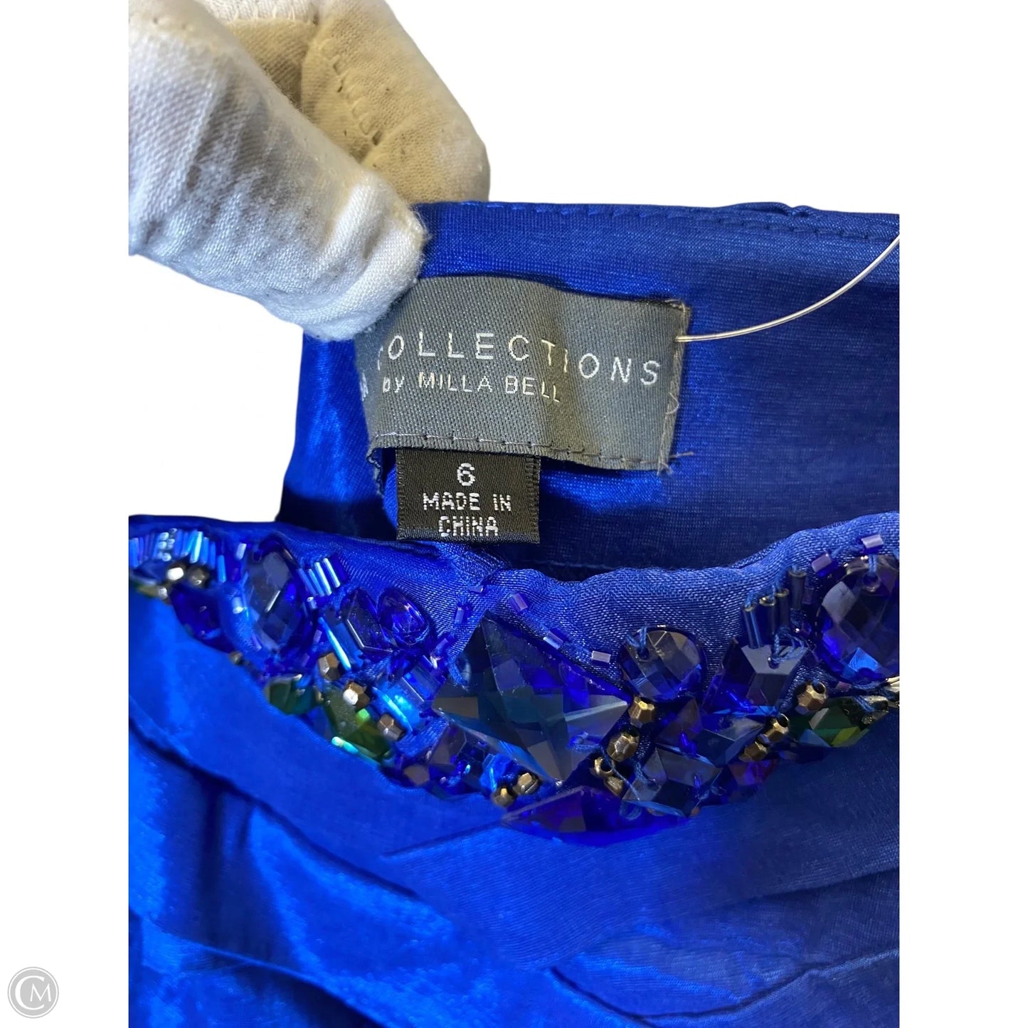 Dress Party Midi By Clothes Mentor In Blue, Size: 6