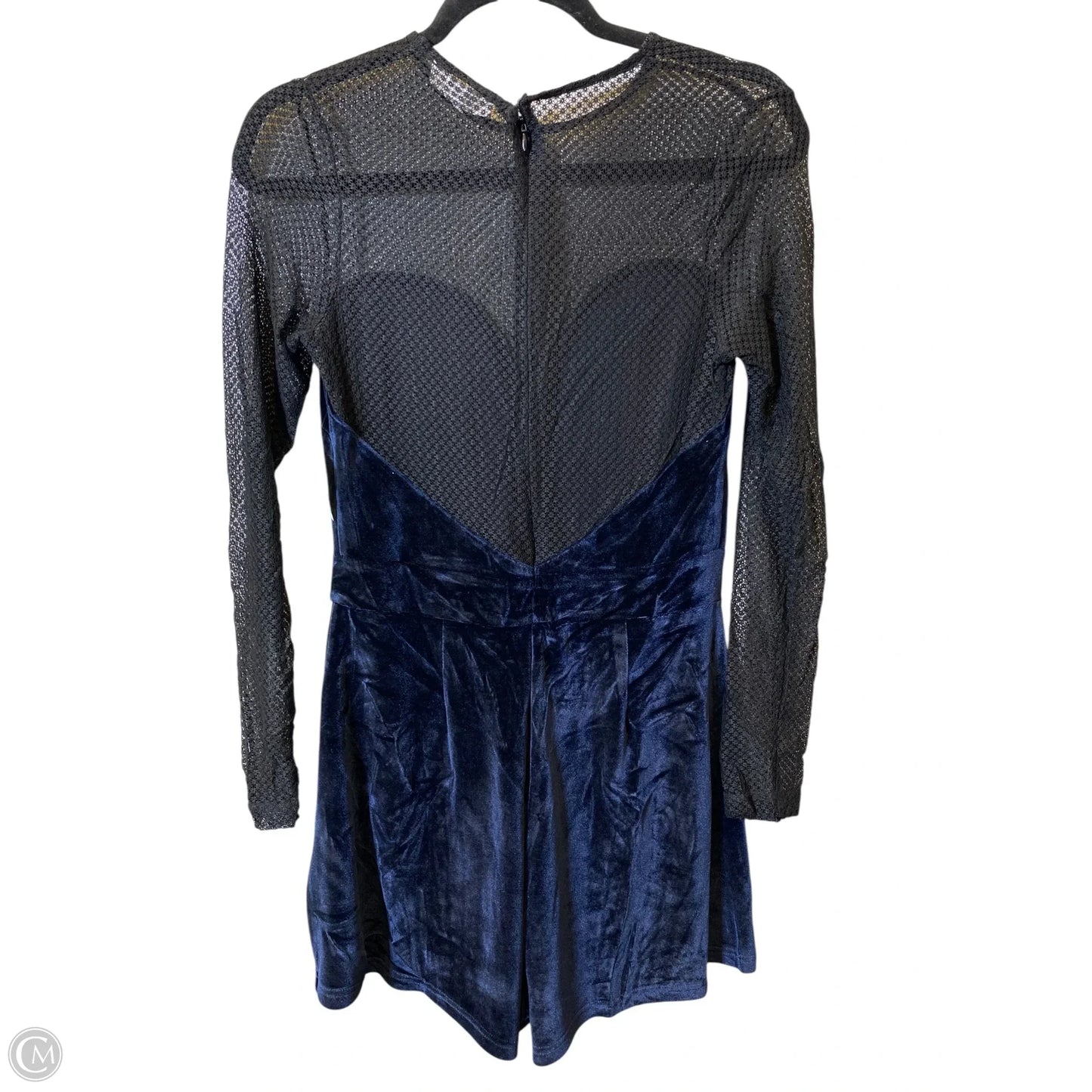 Romper By Clothes Mentor In Black & Blue, Size: L