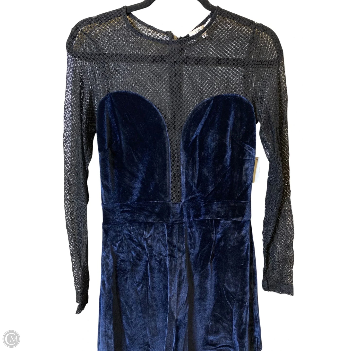 Romper By Clothes Mentor In Black & Blue, Size: L