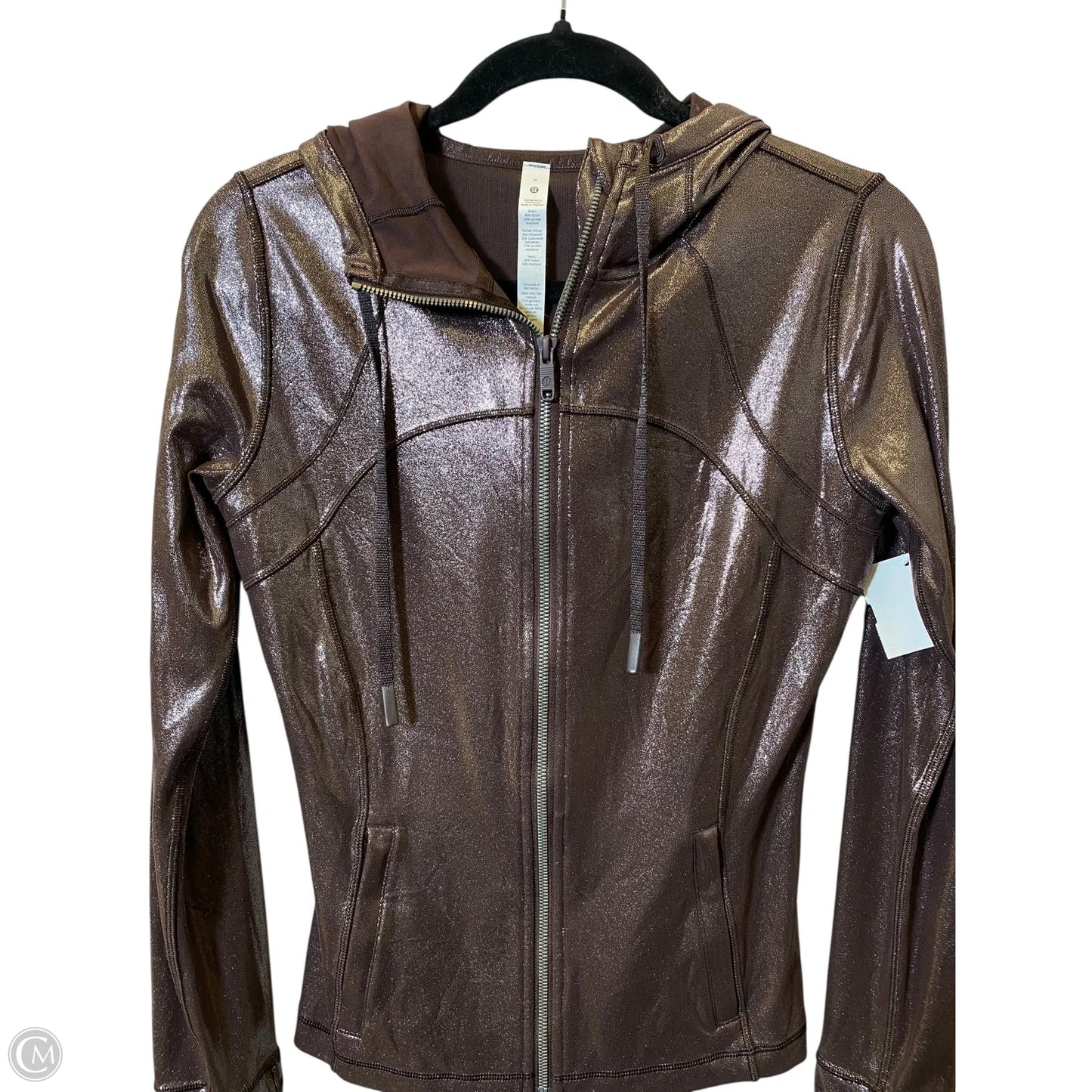 Athletic Jacket By Lululemon In Maroon, Size: 8
