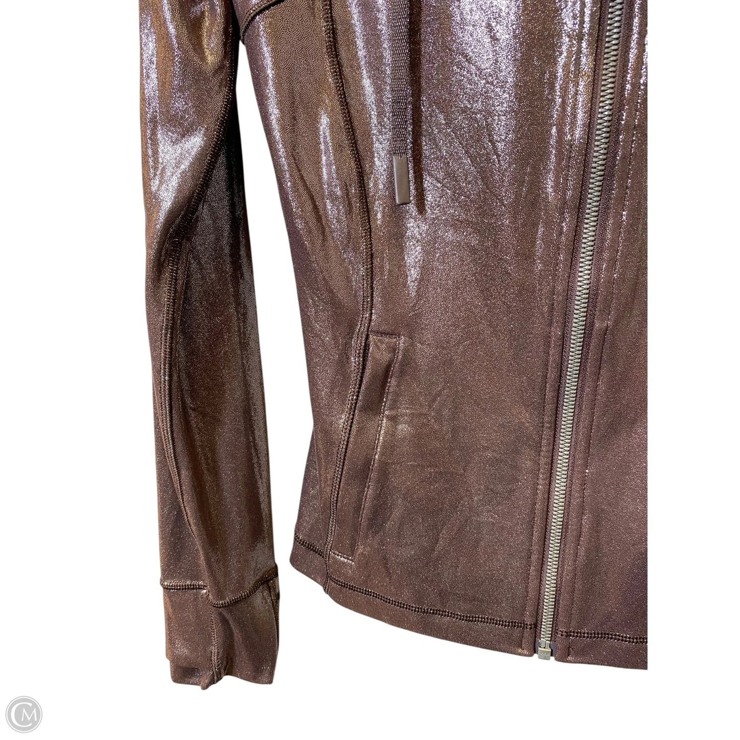 Athletic Jacket By Lululemon In Maroon, Size: 8