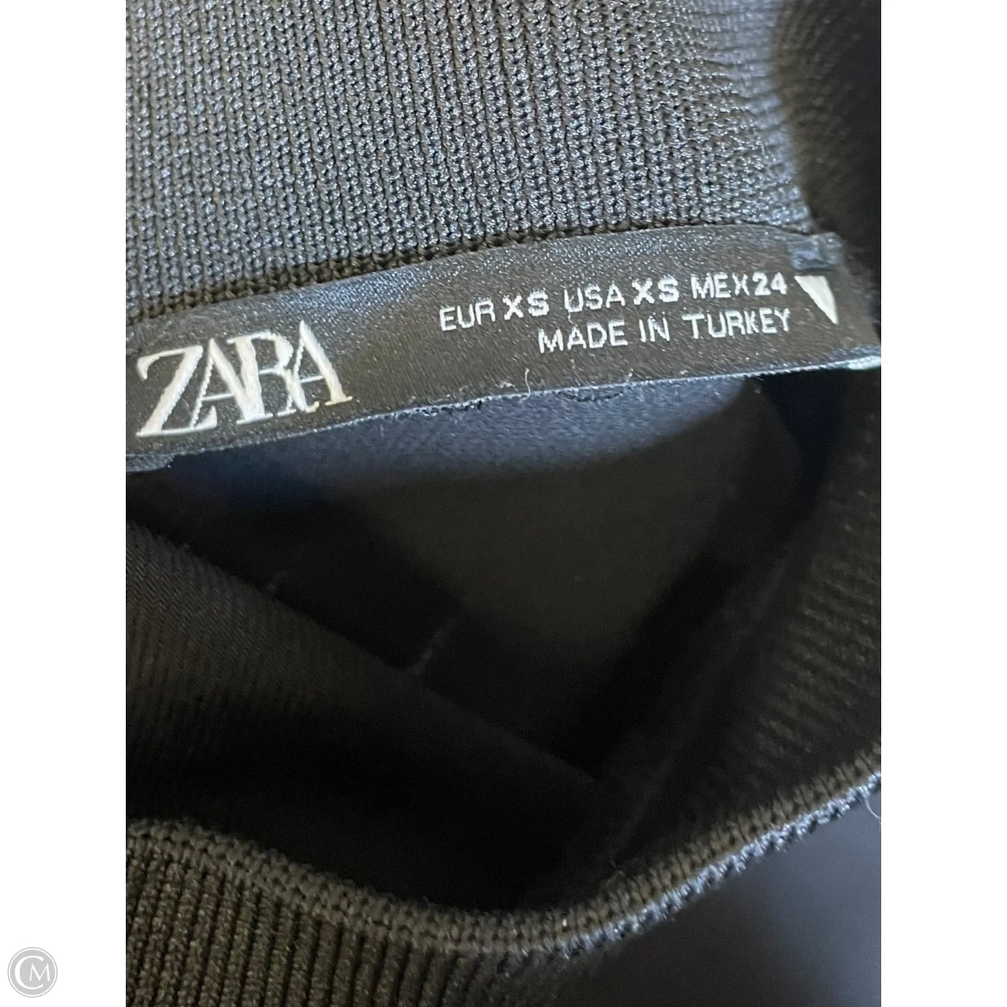 Dress Casual Midi By Zara In Black, Size: Xs