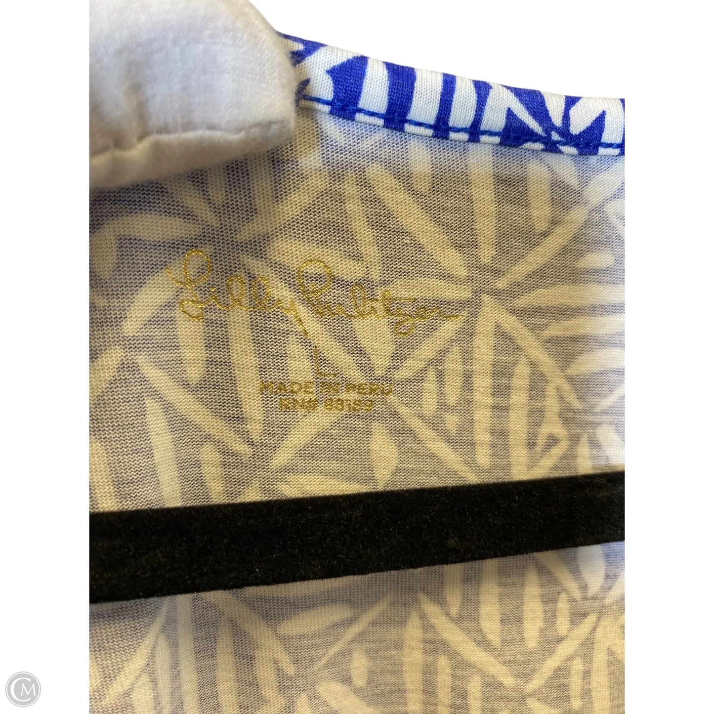 Dress Designer By Lilly Pulitzer In Blue & White, Size: L