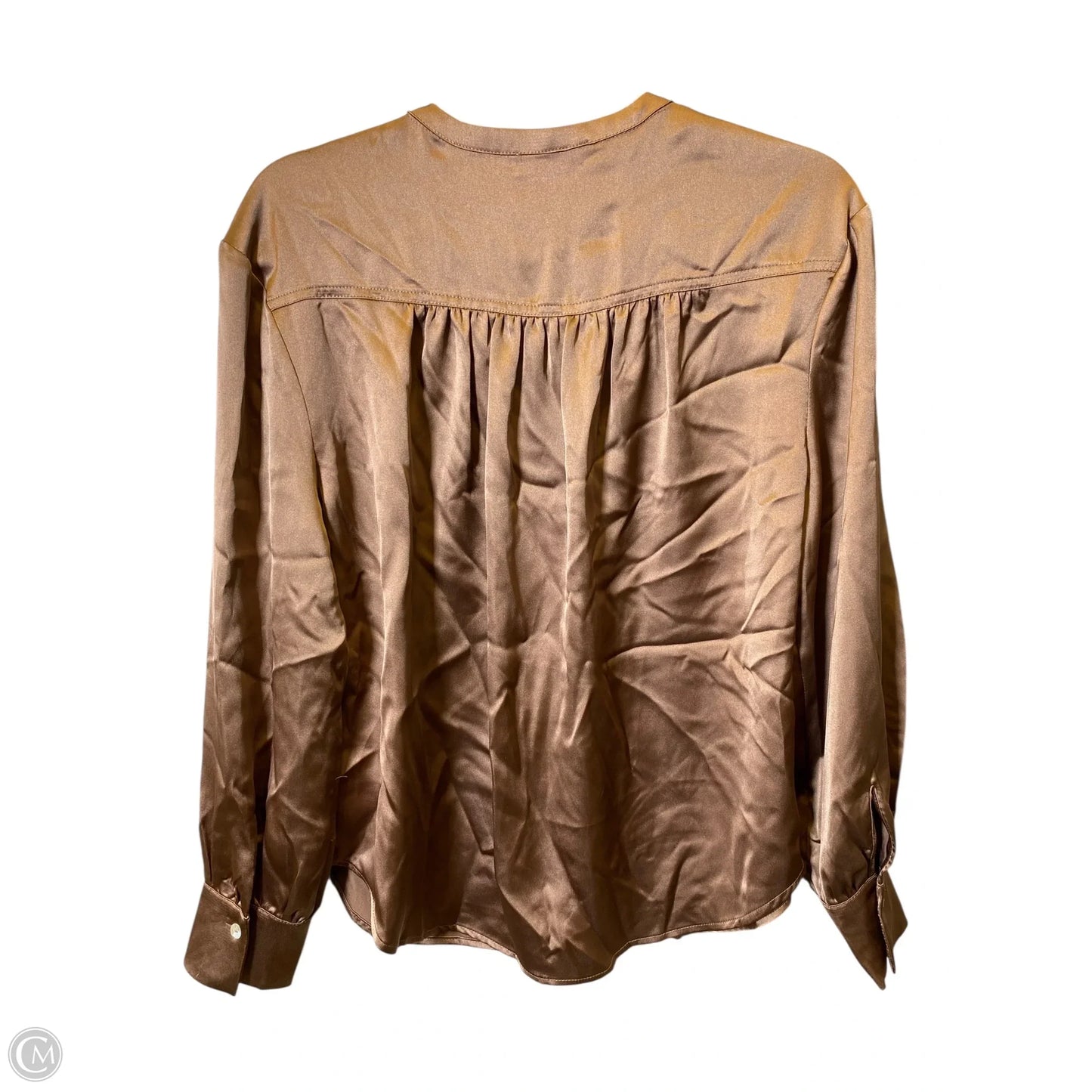 Blouse Long Sleeve By Rachel Zoe In Brown, Size: M