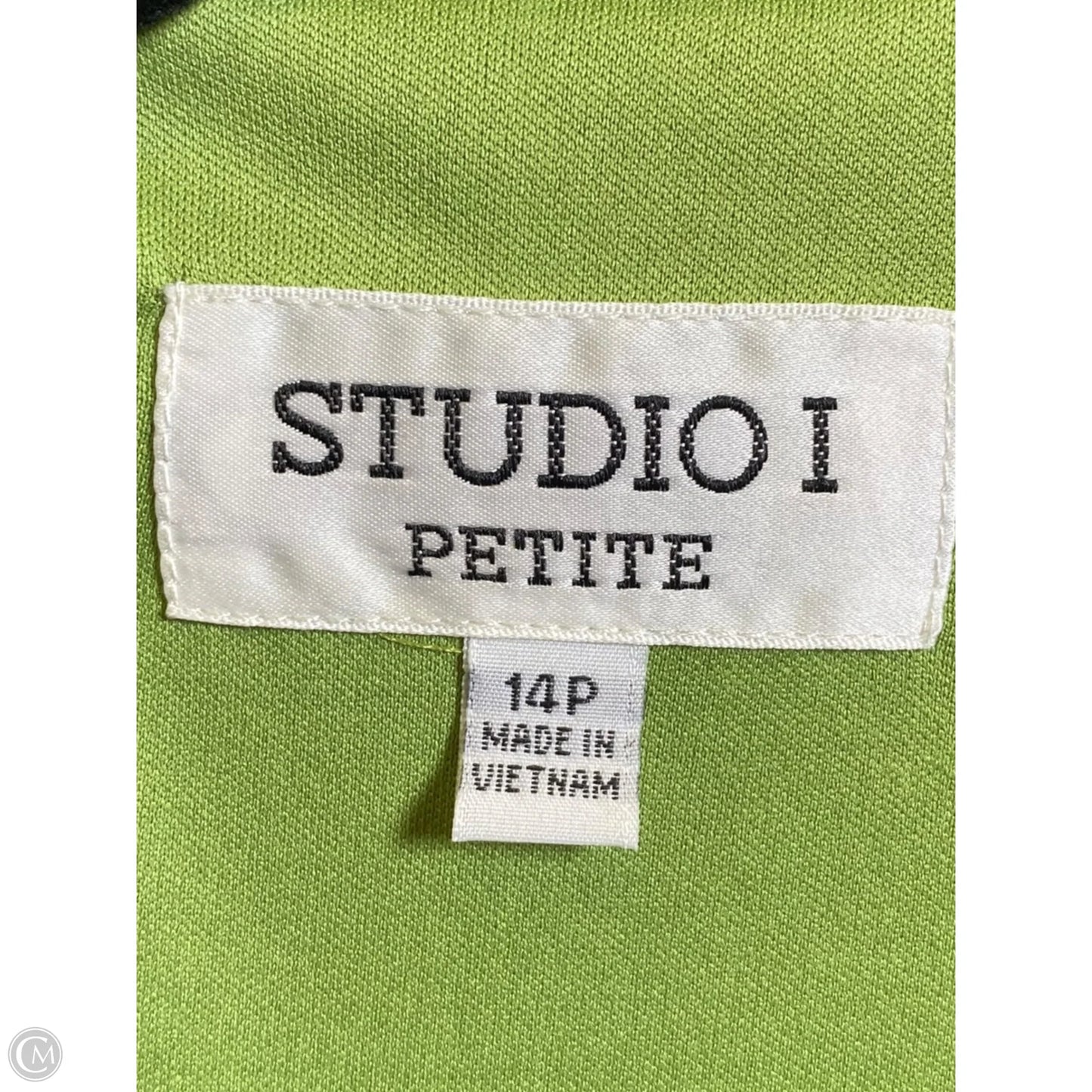 Dress Casual Maxi By Studio 1 In Black & Green, Size: 14