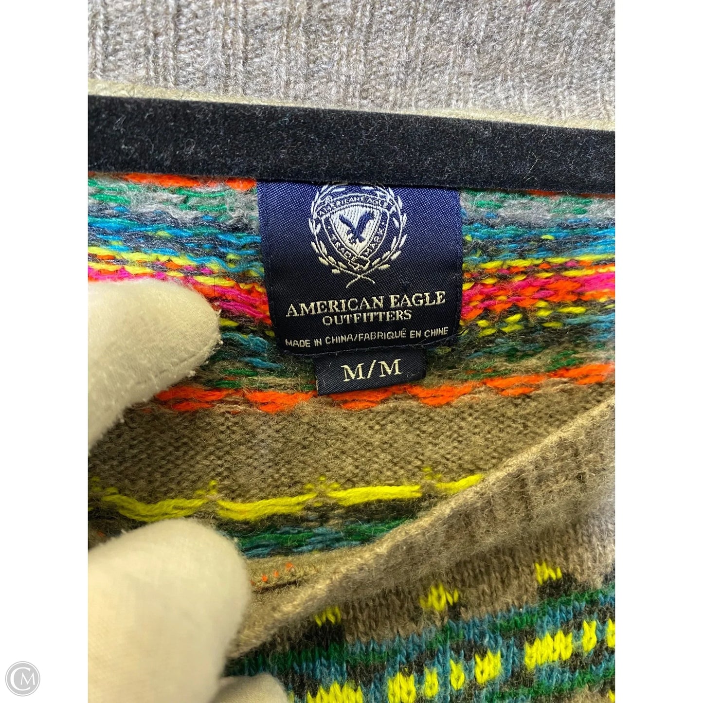 Sweater By American Eagle In Multi-colored, Size: M