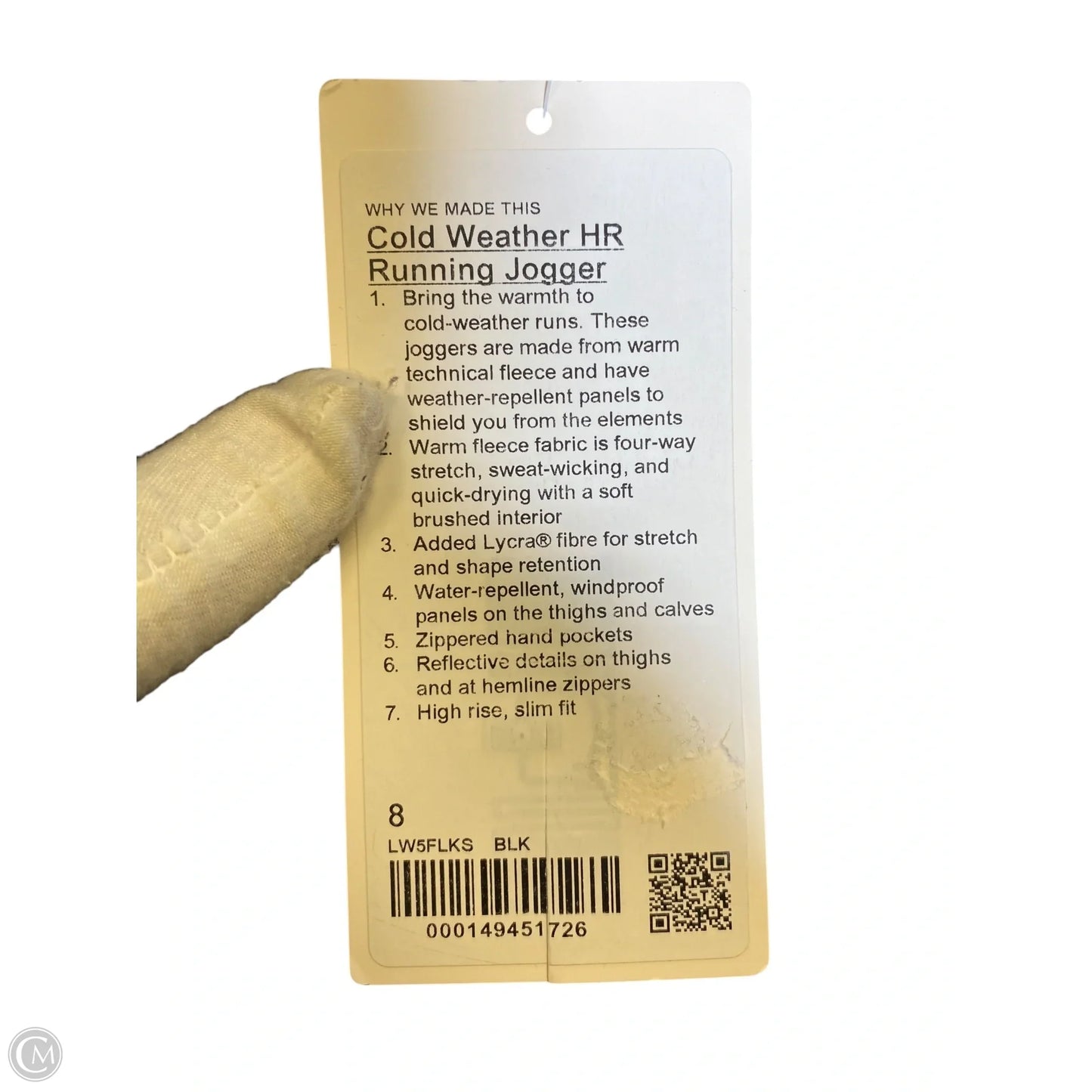 Athletic Leggings By Lululemon In Black, Size: 8