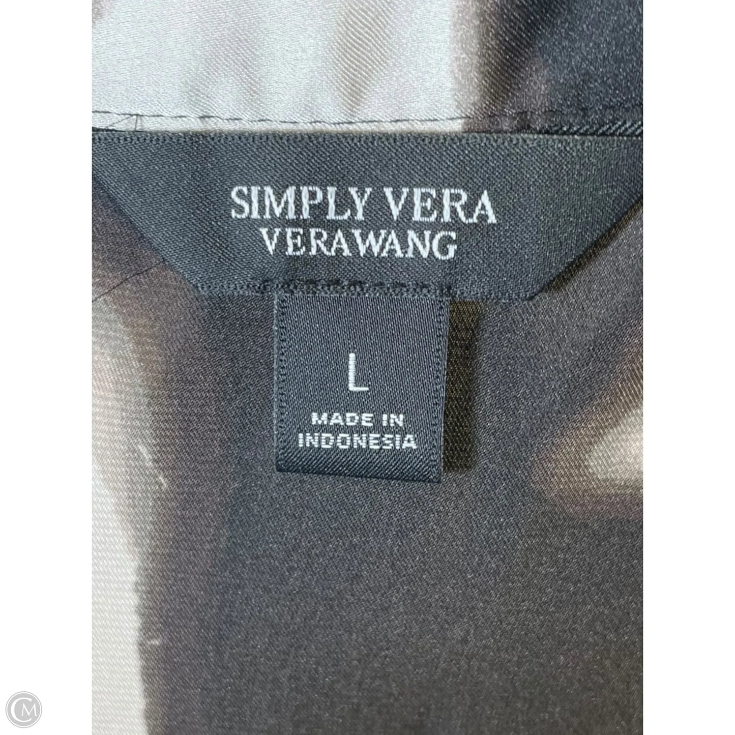 Dress Casual Midi By Simply Vera In Black & Tan, Size: L