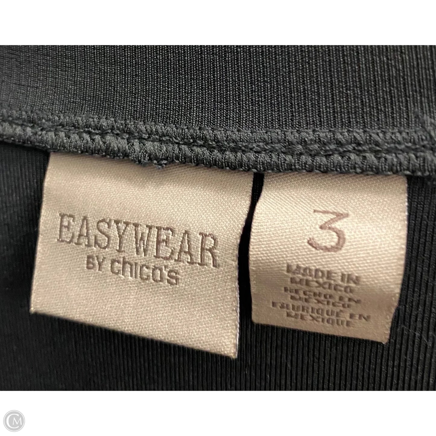 Top Short Sleeve By Easywear By Chicos In Black, Size: Xl