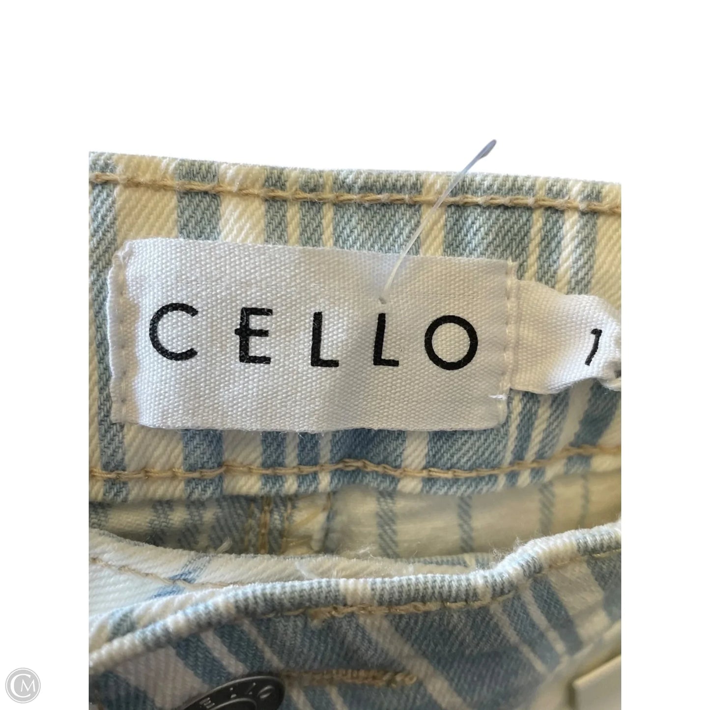 Jeans Boot Cut By Cello In Striped Pattern, Size: 0