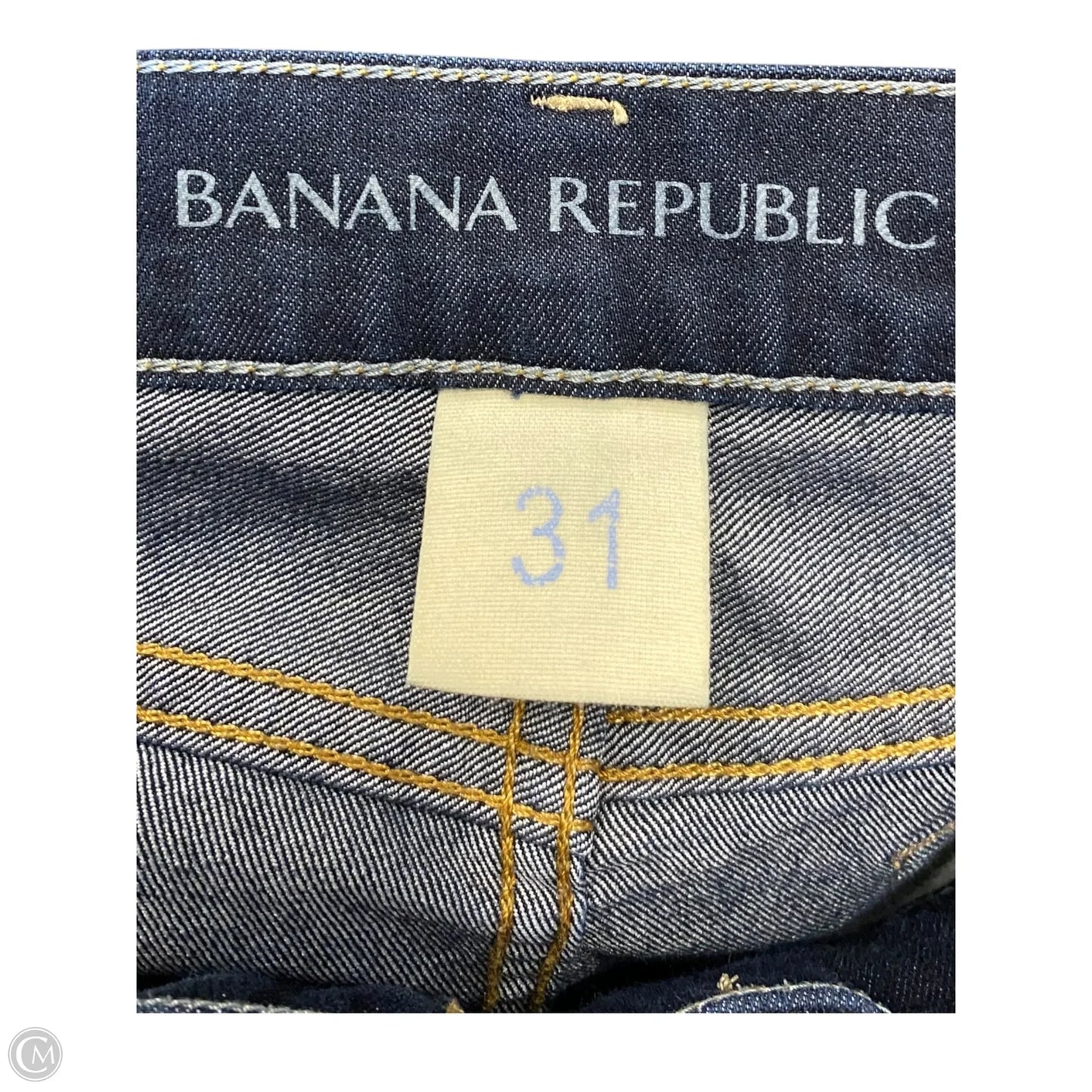 Skirt Midi By Banana Republic In Blue Denim, Size: 12