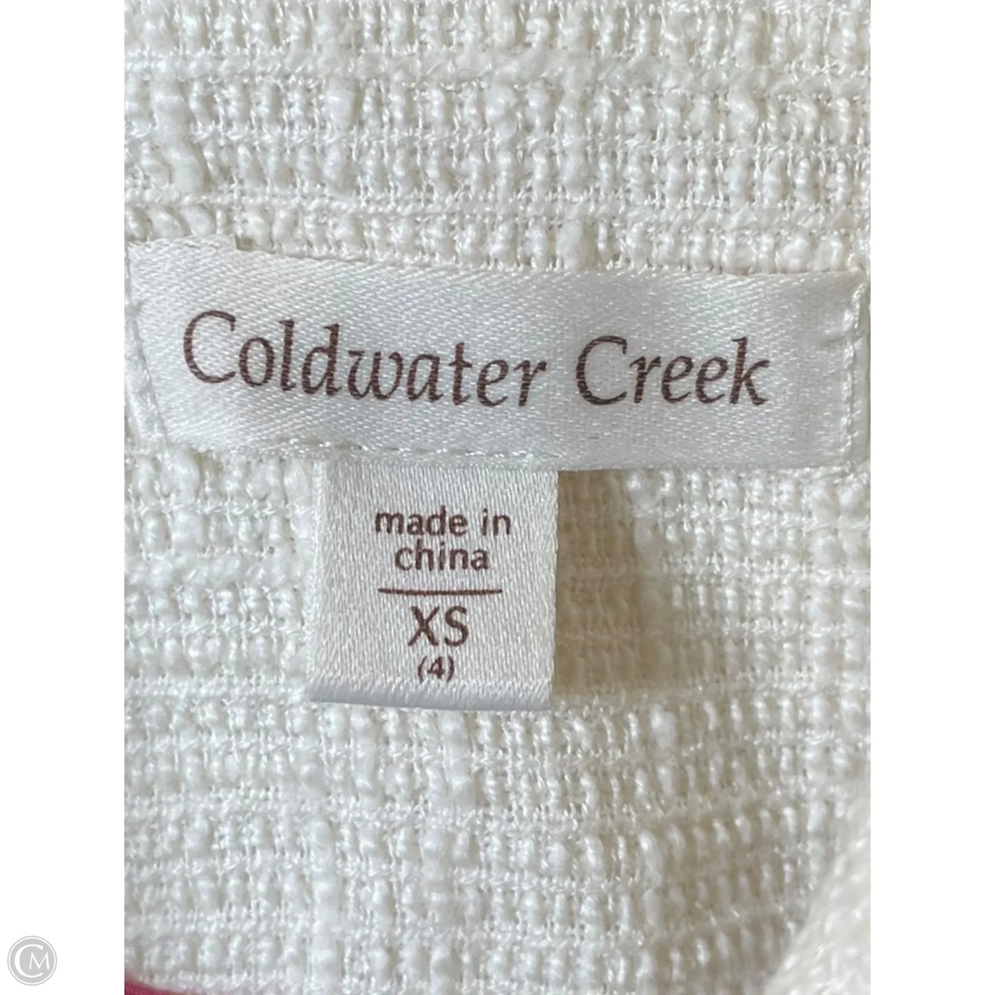 Vest Other By Coldwater Creek In Cream, Size: Xs