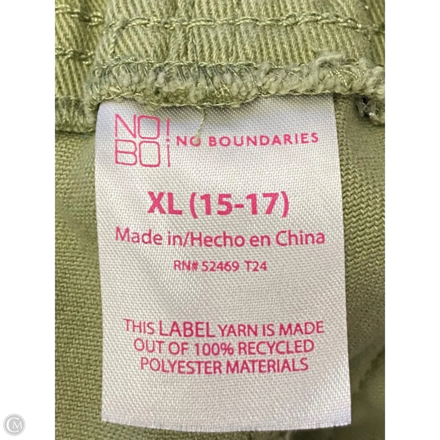 Shorts By No Boundaries In Green, Size: Xl