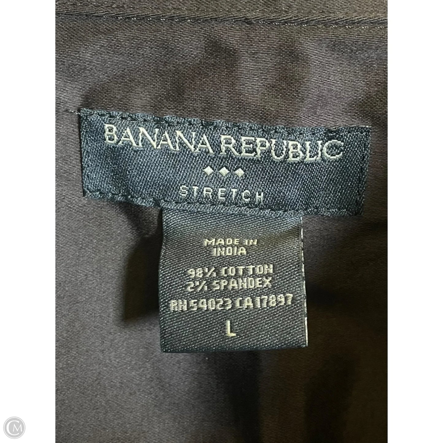 Top Long Sleeve By Banana Republic In Brown, Size: L
