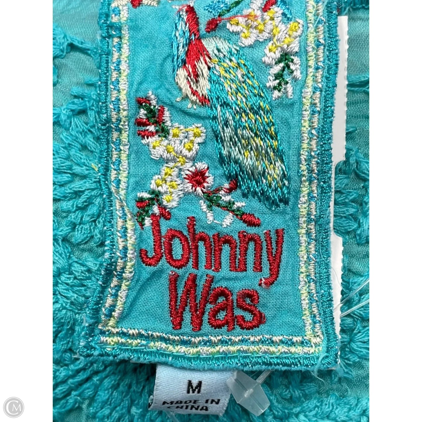 Top Short Sleeve By Johnny Was In Blue, Size: M